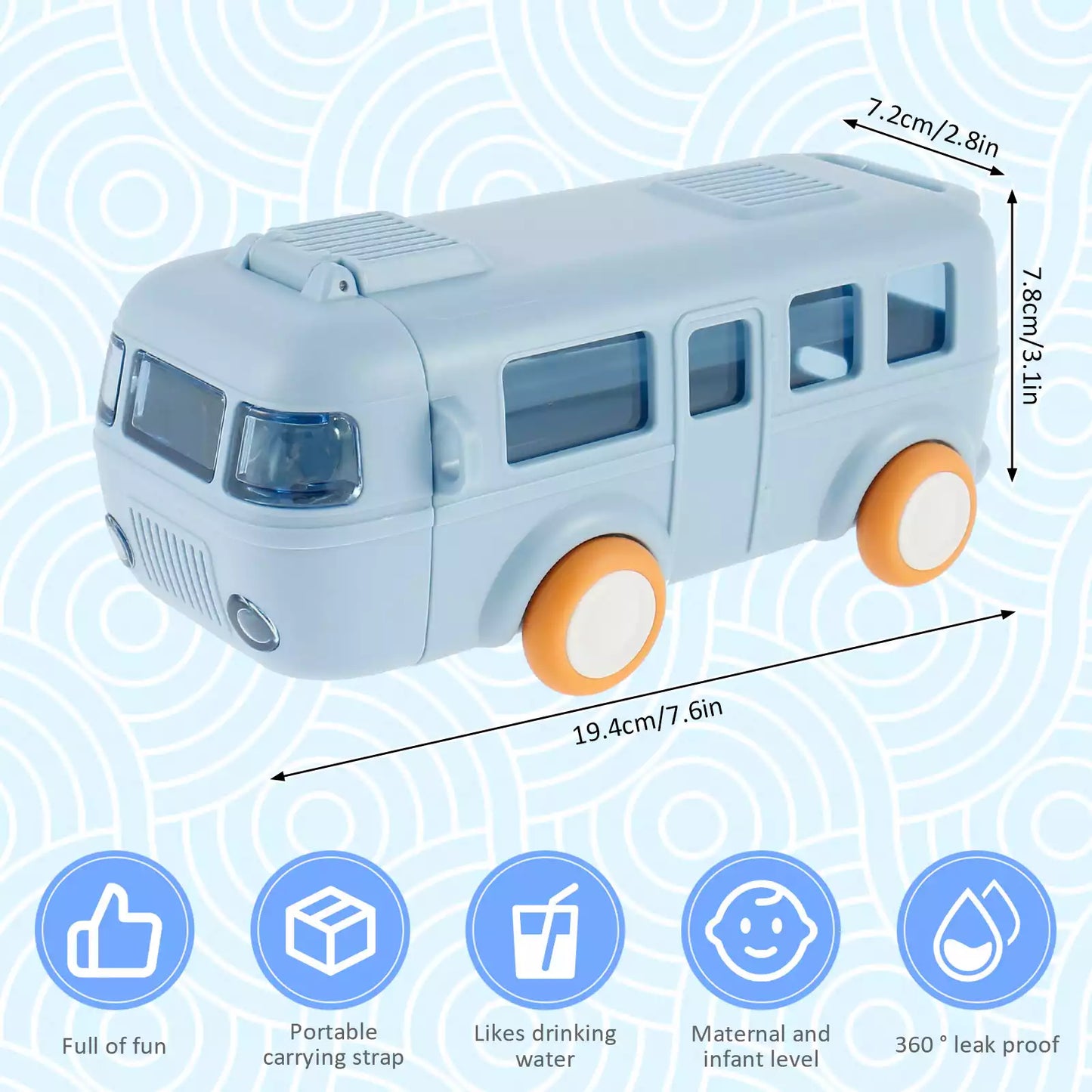 Kids bus bottle